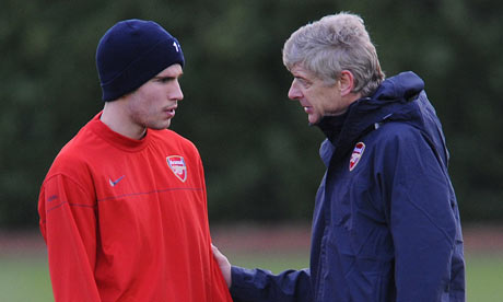 Arsene Wenger and Robin Van Persie
